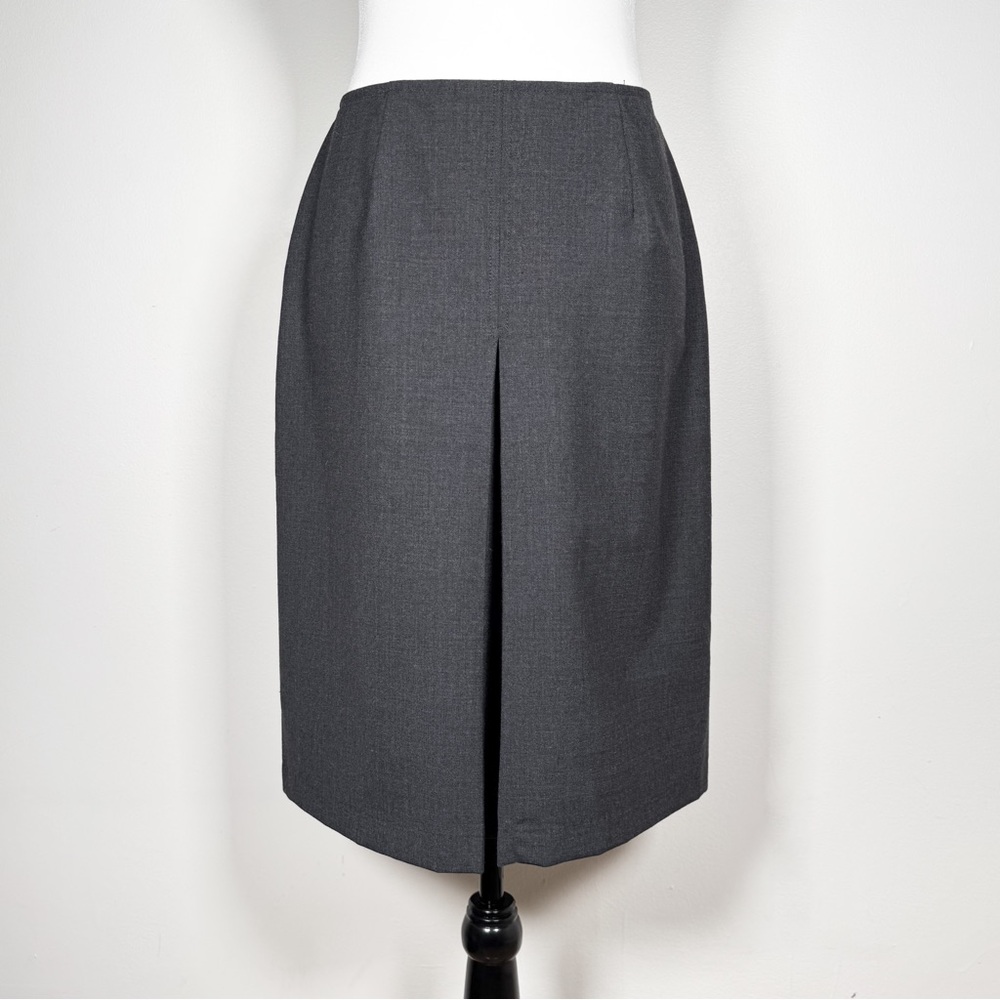 Dark Grey Office Skirt